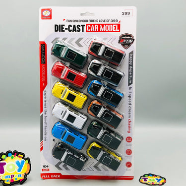 12Pcs Diecast Mini Pullback Mercedes Models